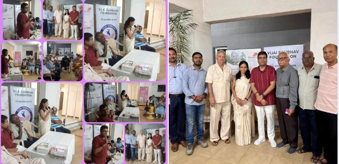 Vijai Sambhav Foundation organized a late evening ...